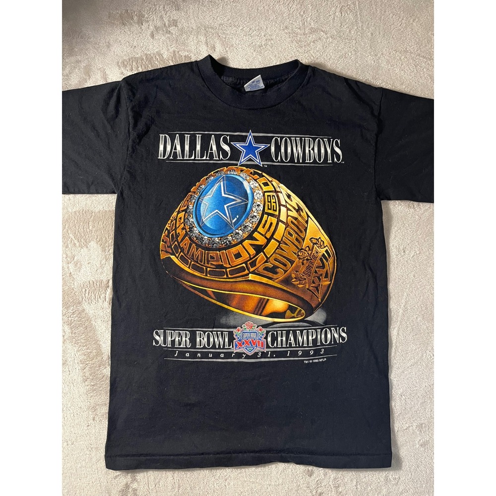 Vintage 1993 Dallas Cowboys Super Bowl XXVII Champions TShirt Salem Sportswear M
